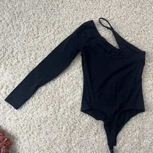 Abercrombie one shoulder strappy bodysuit